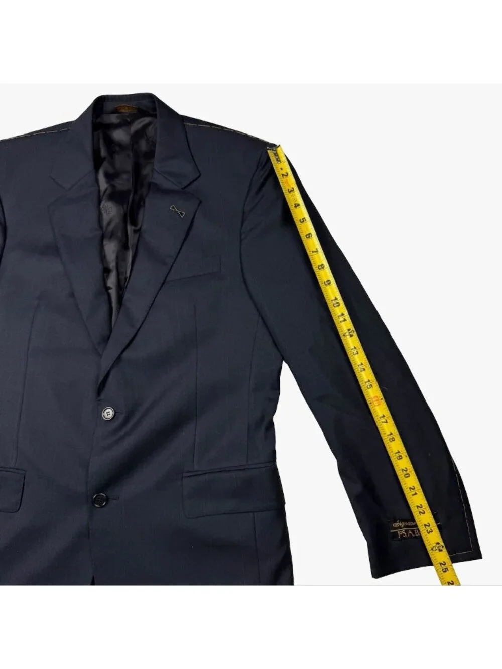 NEW Jos A Bank Signature Gold Men's Wool 2-Button Blazer Windowpane Blue • 40L